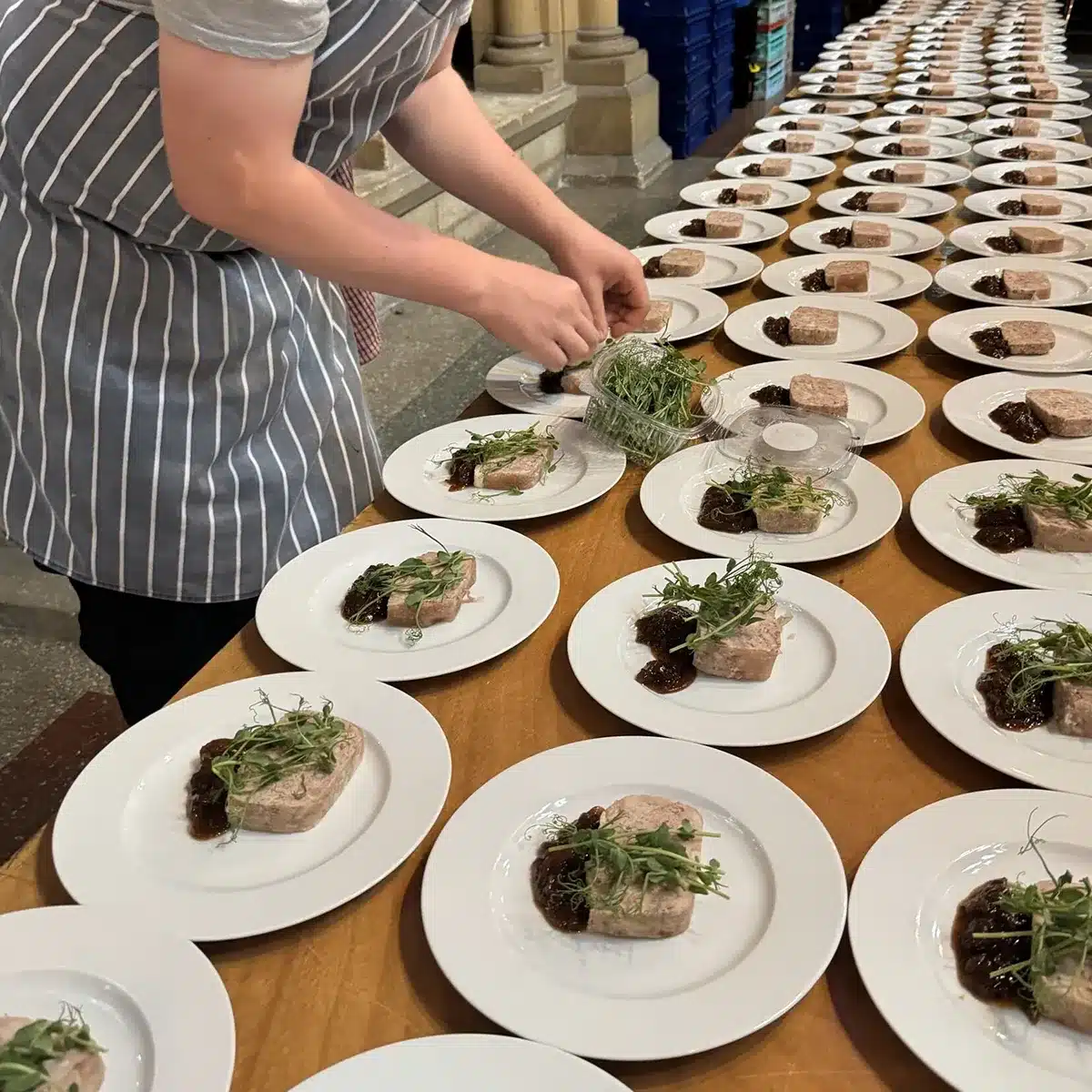 Cornwall large event catering prep
