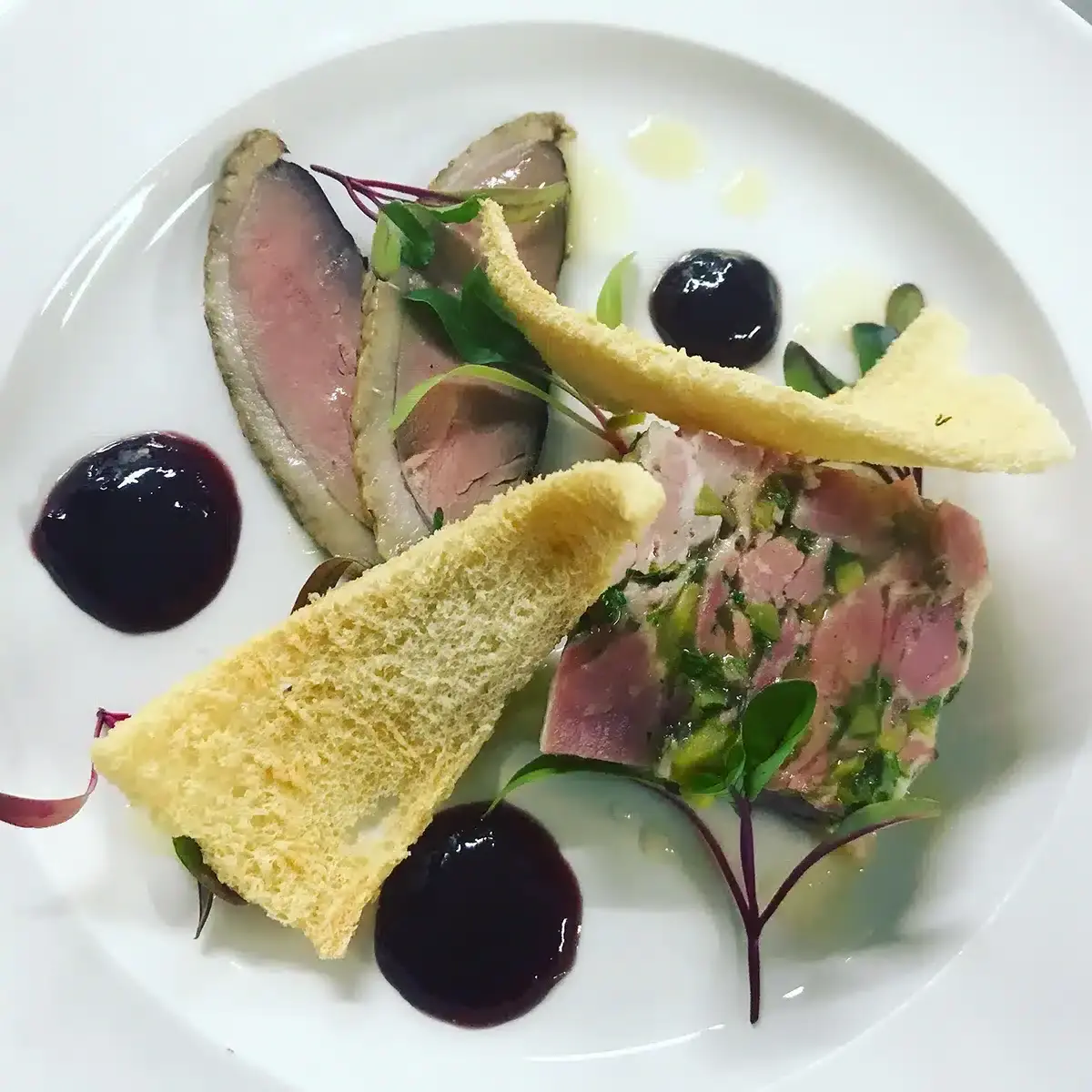 plated food wedding catering Cornwall